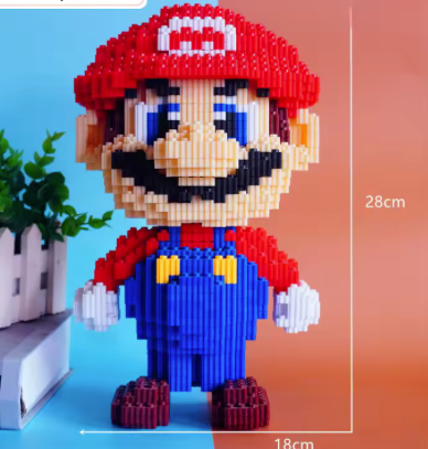 "Fontanero Retro" Estilo Píxel 3D (28cm)