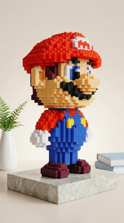 "Fontanero Retro" Estilo Píxel 3D (28cm)