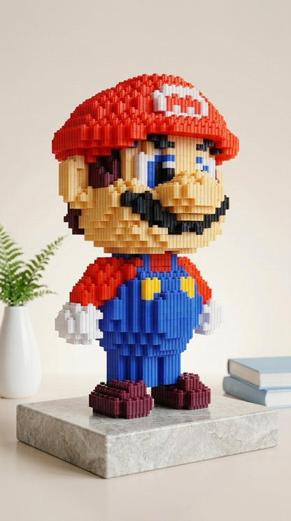 "Fontanero Retro" Estilo Píxel 3D (28cm)