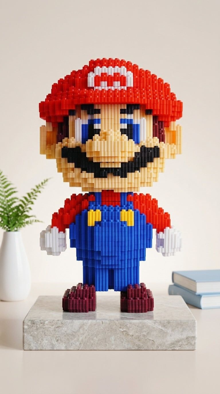 "Fontanero Retro" Estilo Píxel 3D (28cm)