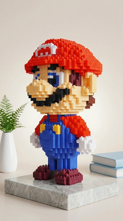 "Fontanero Retro" Estilo Píxel 3D (28cm)